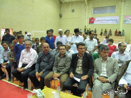 افتتاح سالن ورزشی شهید شهبازی روستای بلوچ آباد سیاه خان