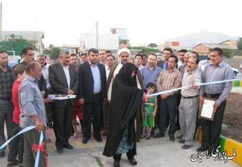 افتتاح پارک محله ای برادران شهید کاغذلو در رامیان