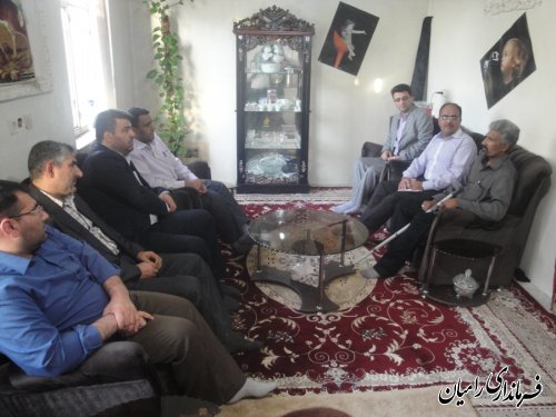 دیدار فرماندار رامیان از خانواده های سه شهید وجانباز جنگ تحمیلی