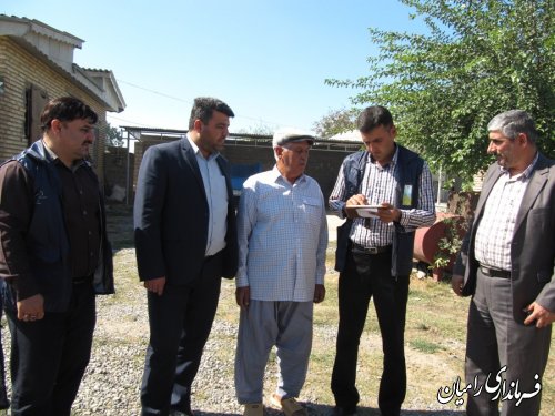 بازدید فرماندار شهرستان رامیان از روند سرشماری عمومی کشاورزی