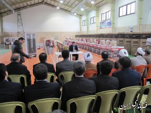 افتتاح نمایشگاه جهزییه خیریه ازدواج آسان در رامیان