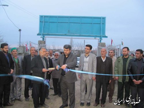 افتتاح طرح ساماندهی  گلزار شهدا و سردخانه  غسالخانه روستای توران فارس