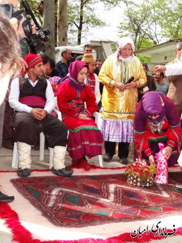 جشنواره آیین های  بومی محلی روستا های  بخش مرکزی شهرستان رامیان برگزار شد .