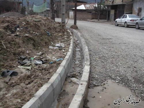 فرماندار شهرستان رامیان از پروژه اجرای طرح هادی روستای شیر آباد بازدید نمود: