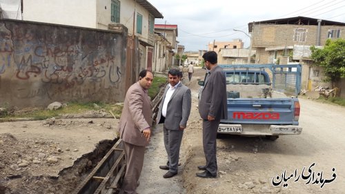 بازدید فرماندار رامیان از پروژه های روستاهای بخش مرکزی