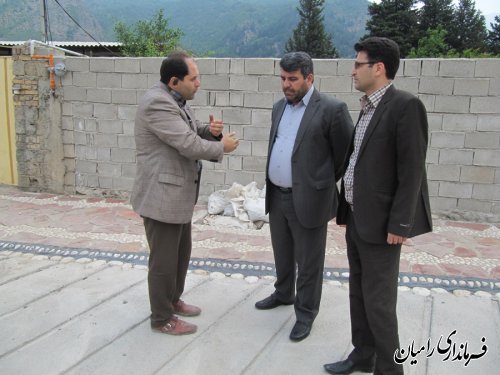 بازدید فرماندار رامیان از اجرای طرح هادی روستاهای رضی و سید کلاته 