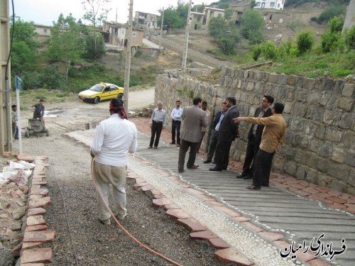 بازدید فرماندار رامیان از اجرای طرح هادی روستاهای رضی و سید کلاته 