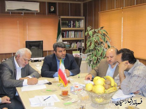 جلسه بررسی عملکرد شرکت گاز استان در شهرستان رامیان