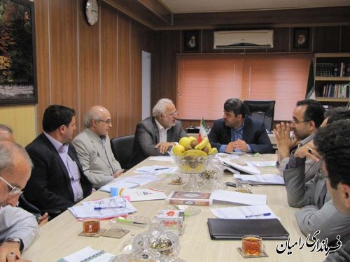 جلسه بررسی عملکرد شرکت گاز استان در شهرستان رامیان