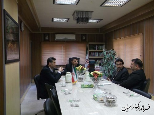 دیدار مدیر کل  صدا و سیمای مرکز گلستان با فرماندار شهرستان رامیان