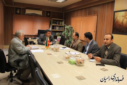 دیدار فرماندار رامیان با مدیر عامل شرکت برق استان