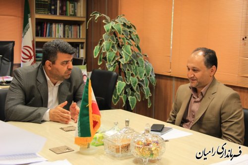 دیدار فرماندار رامیان با مدیر عامل شرکت برق استان