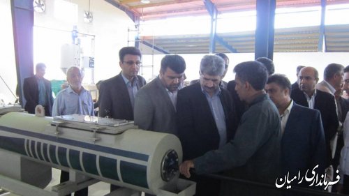 افتتاح اولین کارخانه تولیدی پلی اتیلن شرق استان در شهرک صنعتی رامیان