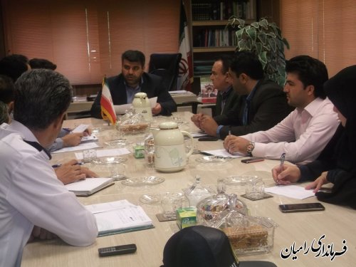 تشکیل جلسه شورای ترافیک شهرستان رامیان