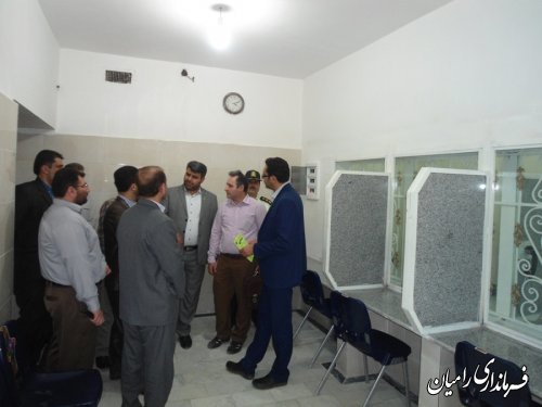 بازدید فرماندار و اعضای ستاد پیشگیری از وقوع جرم رامیان از زندان گنبد کاوس