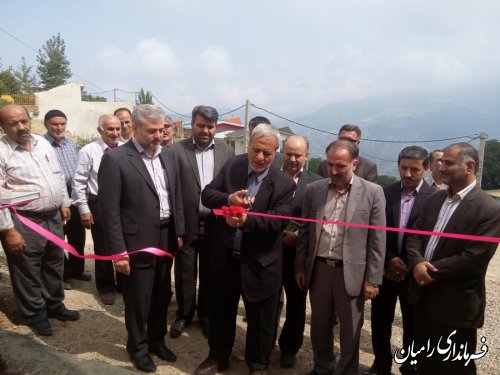 افتتاح ساختمان اداری و مهمانسرای دهیاری روستای پاقلعه
