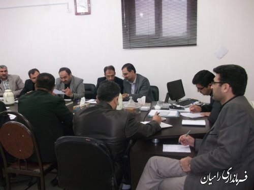 تشکیل جلسه شورای هماهنگی ثبت احوال شهرستان رامیان