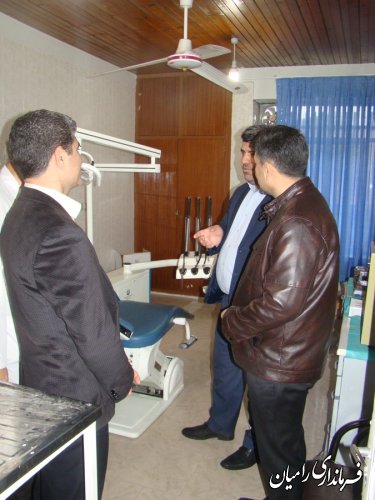 بازدید فرماندار از مرکز بهداشتی -درمانی شبانه روزی رامیان