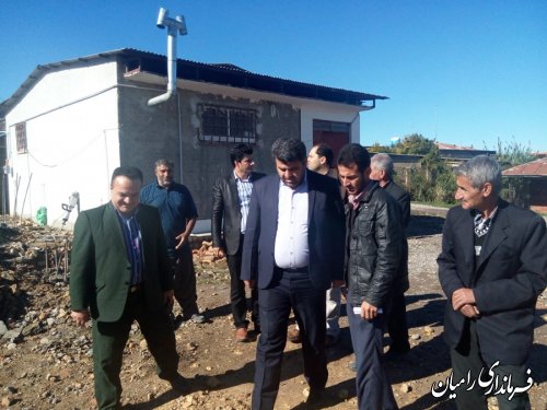بازدید فرماندار رامیان از روستاهای سعد آباد و لاله باغ