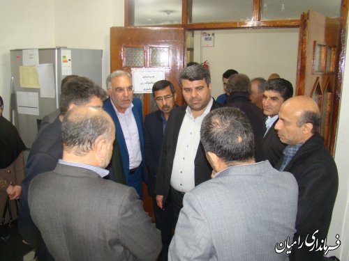 بازدید فرماندار رامیان و رئیس دانشگاه علوم پزشکی استان از پروژه های بهداشتی درمانی 