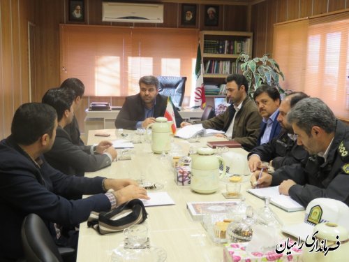 تشکیل شورای ترافیک شهرستان رامیان
