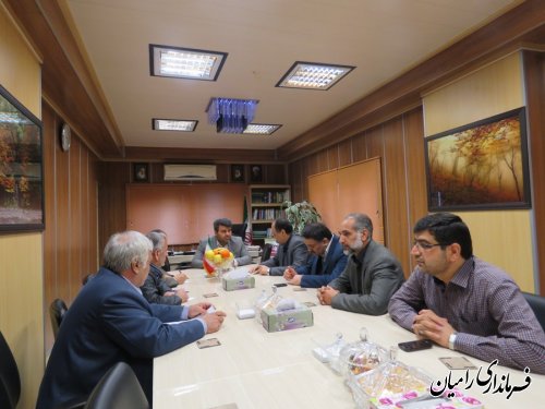 دیدار مدیر عامل شرکت توزیع نیروی برق استان با فرماندار رامیان