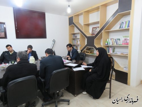 تشکیل جلسه کمیته امحاء ستاد انتخابات رامیان
