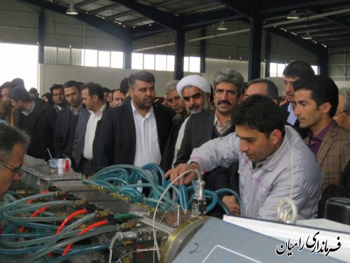 افتتاح کارخانه درب و پنجره دوجداره ( upvc ) در شهرک صنعتی رامیان