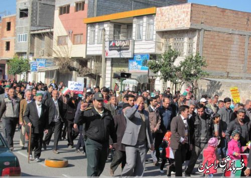 برگزاری راهپیمایی 22 بهمن در شهر دلند