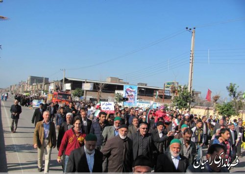 برگزاری راهپیمایی 22 بهمن در شهر دلند
