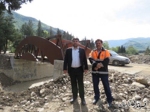 بازدید فرماندار شهرستان رامیان از پل چشمه گل