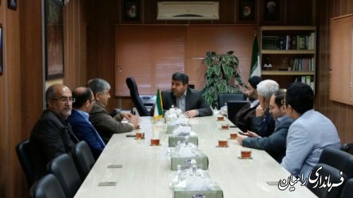 دیدار مدیر کل آب منطقه ای استان با فرماندار رامیان