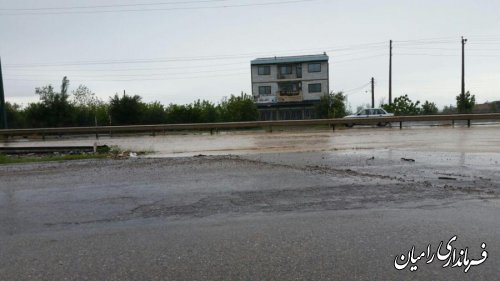 برآورد خسارت سیل شهرستان رامیان  اعلام شد
