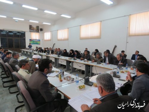 تشکیل کارگروه اجتماعی و ستاد صیانت از حریم امنیت عمومی و حقوق شهروندی شهرستان رامیان