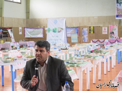 اجرای جشنواره غذای سالم و تقدیر از خیرین و تلاشگران عرصه سلامت در رامیان