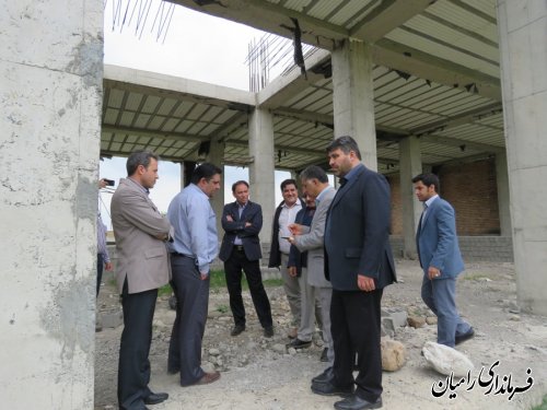 بازدید تیم نظارتی استان از پروژه های عمرانی شهرستان رامیان