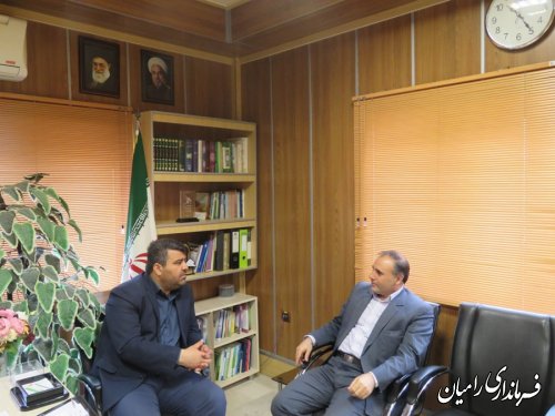 دیدار رئیس دانشگاه پیام نور  با فرماندار رامیان