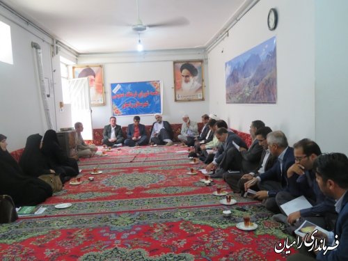 تشکیل جلسه شورای فرهنگ عمومی در رامیان