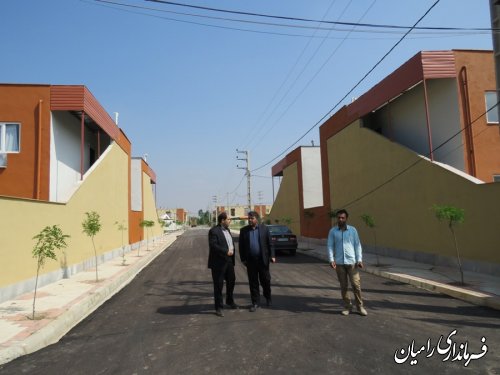 بازدید فرماندار رامیان ازبرخی از پروژه های بنیاد مسکن در شهرستان