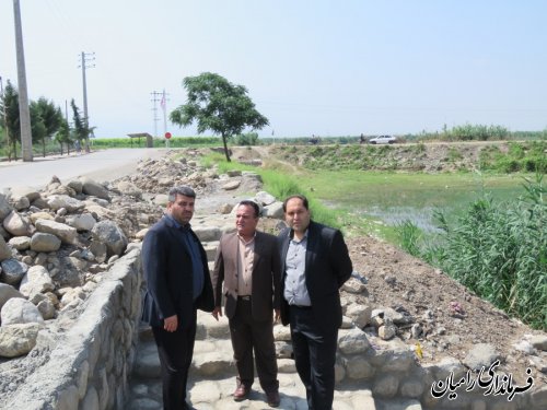 بازدید فرماندار رامیان ازبرخی از پروژه های بنیاد مسکن در شهرستان