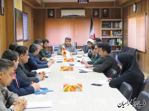 تشکیل شورای قشر بسیج کارمندی ادارات شهرستان رامیان