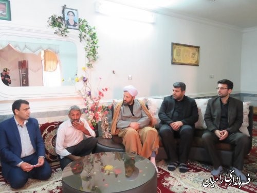 دیدار  فرماندار رامیان با خانواده معظم شهید مبارزه با مواد مخدر