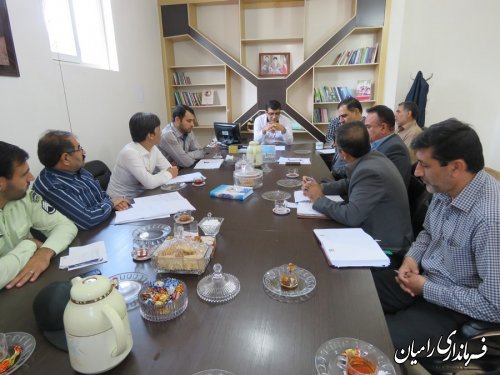 تشکیل کمیسیون برنامه ریزی و نظارت بر مبارزه با قاچاق کالا و ارز شهرستان رامیان