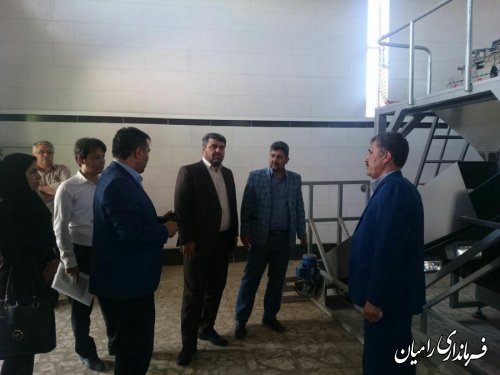 بازدید فرماندار ازپروژه در حال ساخت مرکز فراوری و بسته بندی حبوبات در قره قاچ
