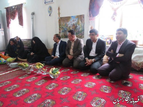 دیدار با مددجویان بهزیستی  شهرستان رامیان