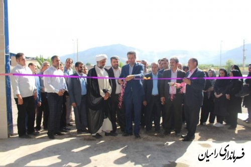 افتتاح متمرکز پروژه های عمرانی و اقتصادی بخش مرکزی رامیان