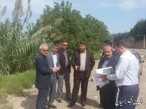 بازدید فرماندار و مدیر کل منابع طبیعی و آبخیزداری استان از جاده سلامت رامیان
