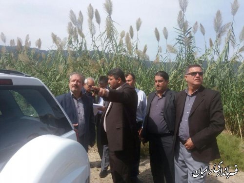 بازدید فرماندار و مدیر کل منابع طبیعی و آبخیزداری استان از جاده سلامت رامیان