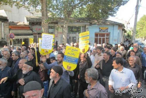 برگزاری راهپیمایی امر به معروف و نهی از منکر در رامیان
