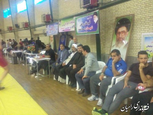 برگزاری مسابقات کشتی قهرمانی آزاد نوجوانان استان در رامیان